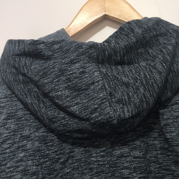 VICTORIA’S Secret Pink Snap Sleeves Full Zip Hoodie black marled size Medium - Picture 7 of 11